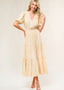 THE GOLDEN HOUR STRIPE MIDI DRESS
