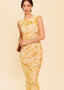 GOLDEN CONTOUR MIDI DRESS