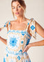 PORCELAIN PETAL MAXI DRESS