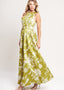 GOLDEN GROVE BLOOM WOVEN MAXI DRESS