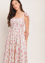 PETALS & PROMISES WOVEN MIDI DRESS