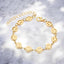 Waterproof Happy Face Charm Link Bracelet