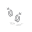 Double Dip Silver Hoop Earrings