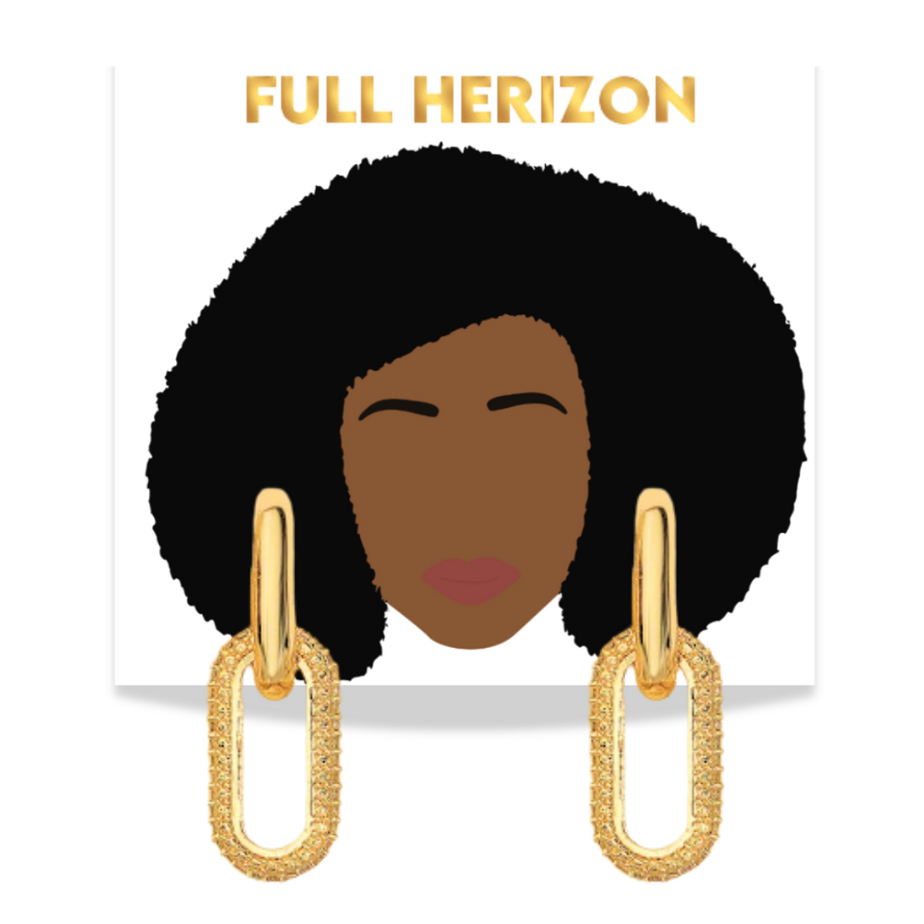 Convertible Gold Charm Hoop Earrings