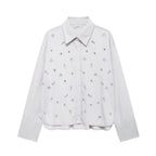 THE BLAIR EMBELLISHED SHIRT & SHORT SET