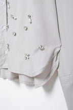 THE BLAIR EMBELLISHED SHIRT & SHORT SET