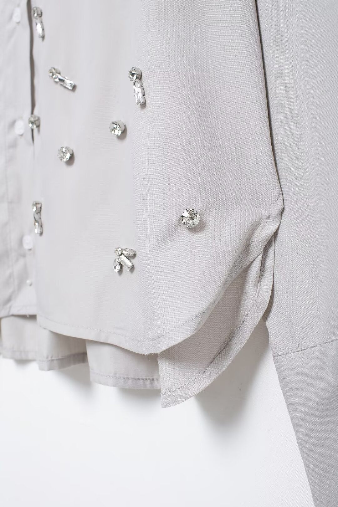 THE BLAIR EMBELLISHED SHIRT & SHORT SET