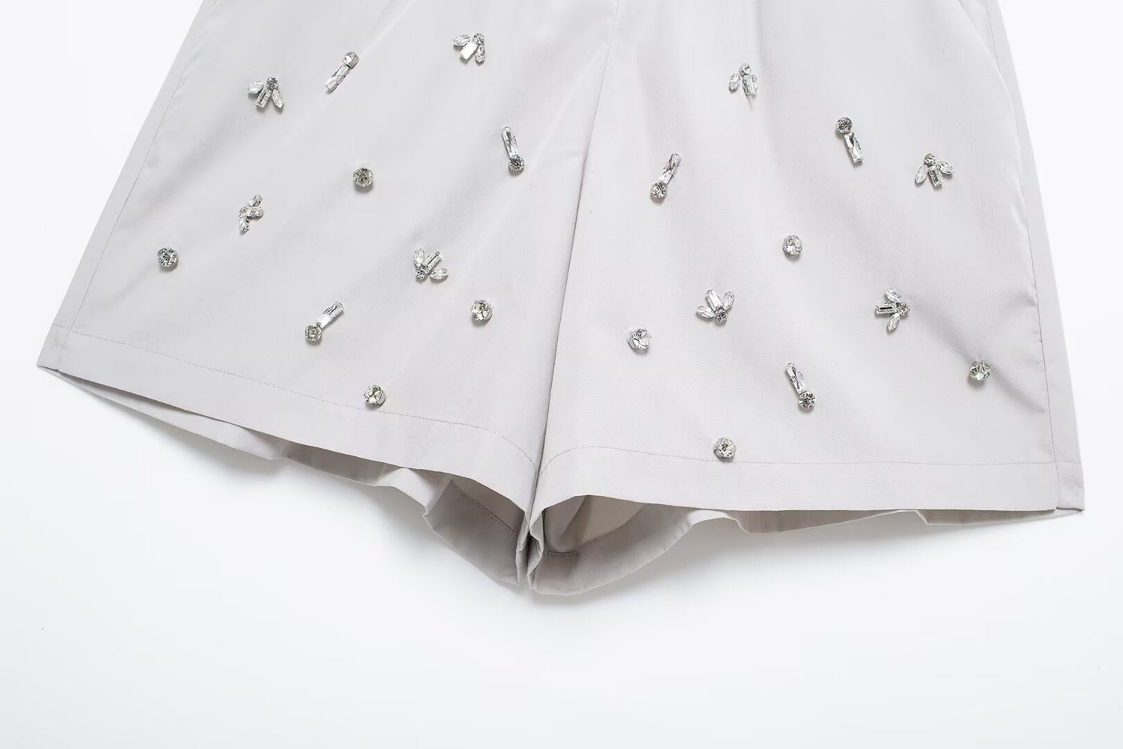 THE BLAIR EMBELLISHED SHIRT & SHORT SET