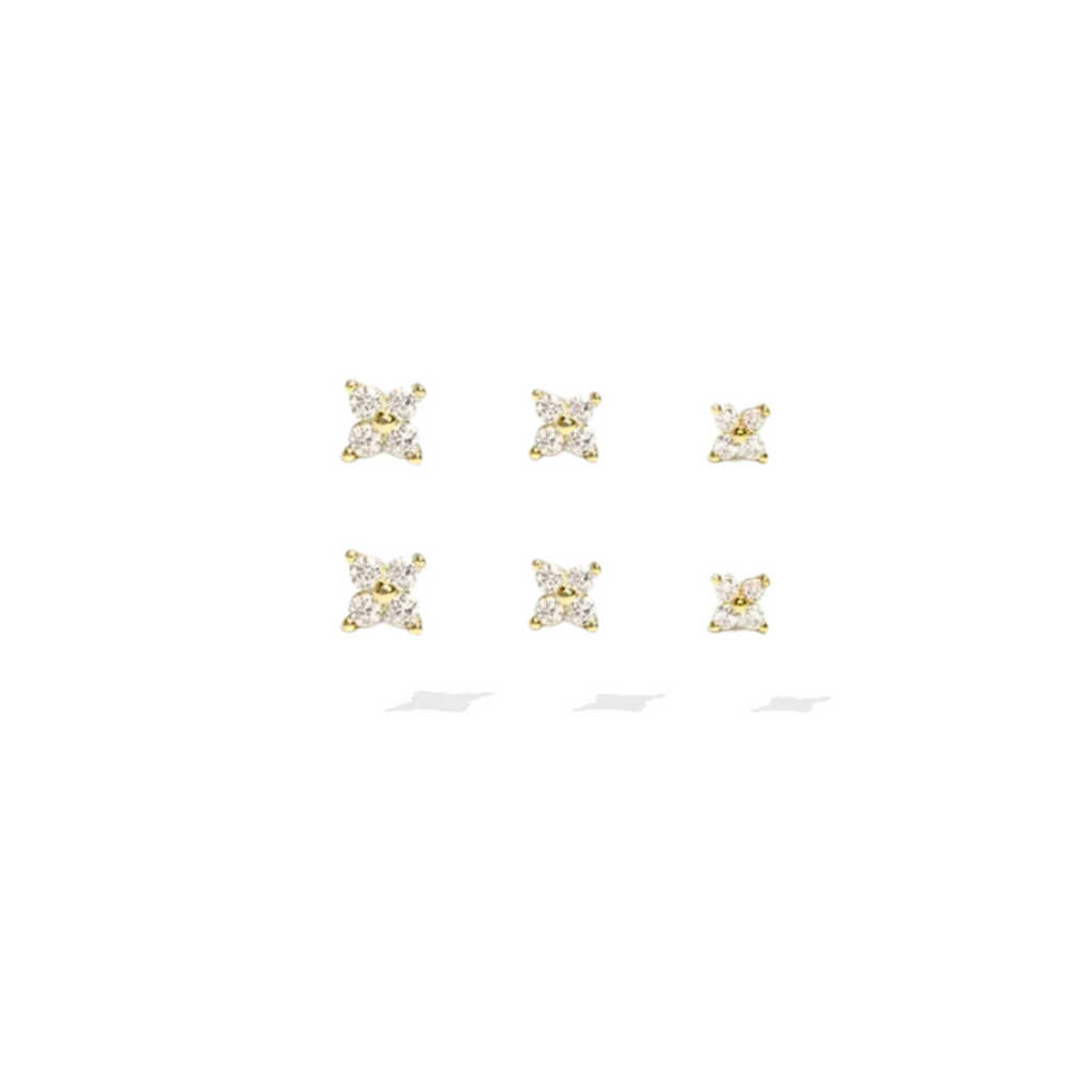 Little Luxe Rhinestone Stud Set