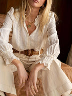 THE ELOWEN LACE DETAIL BLOUSE