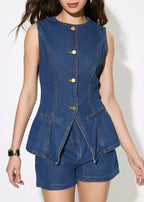 THE BRIELLE TAILORED DENIM SET