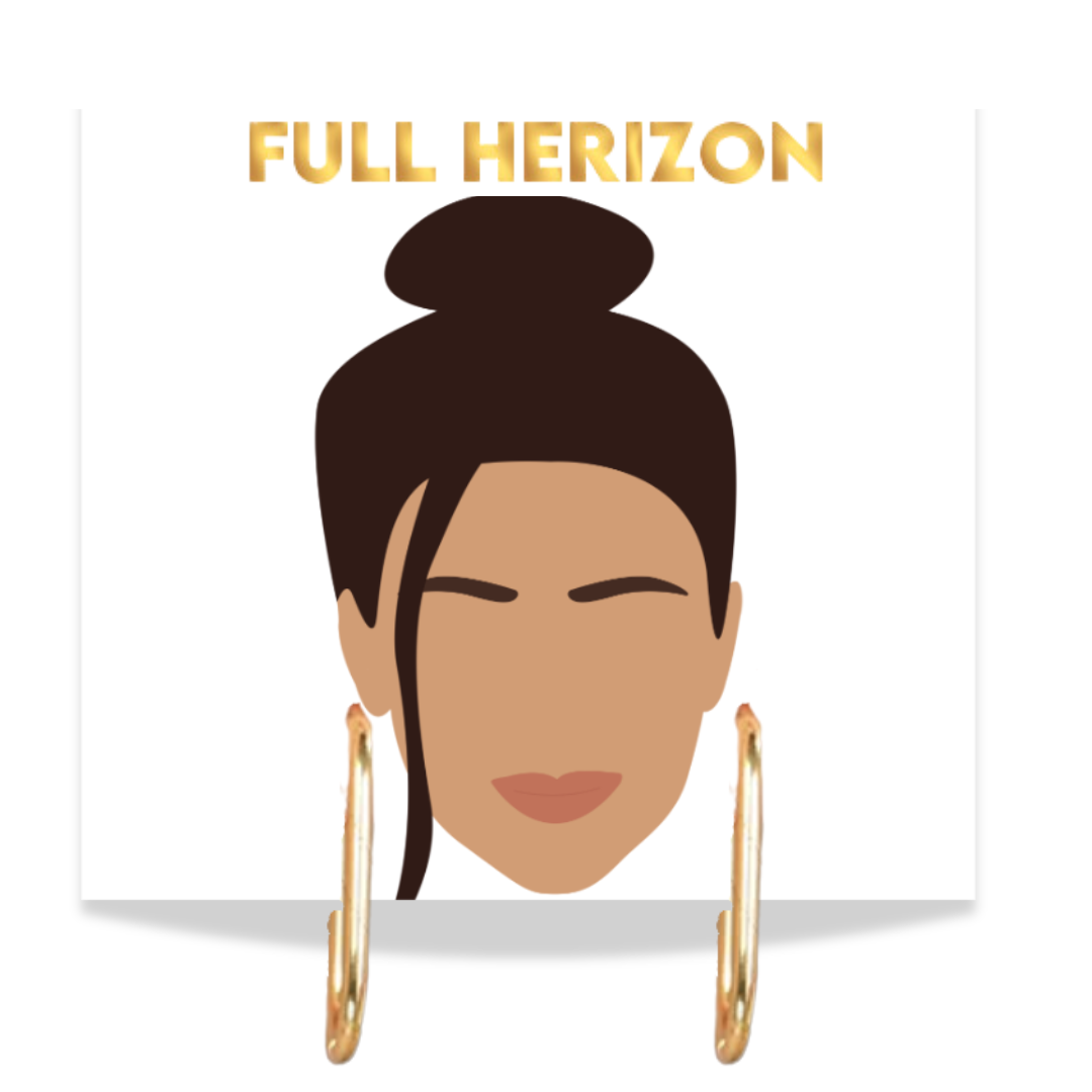 Signature Gold Hoops Secondary image