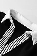 Coastal Patchwork Collared Pullover
