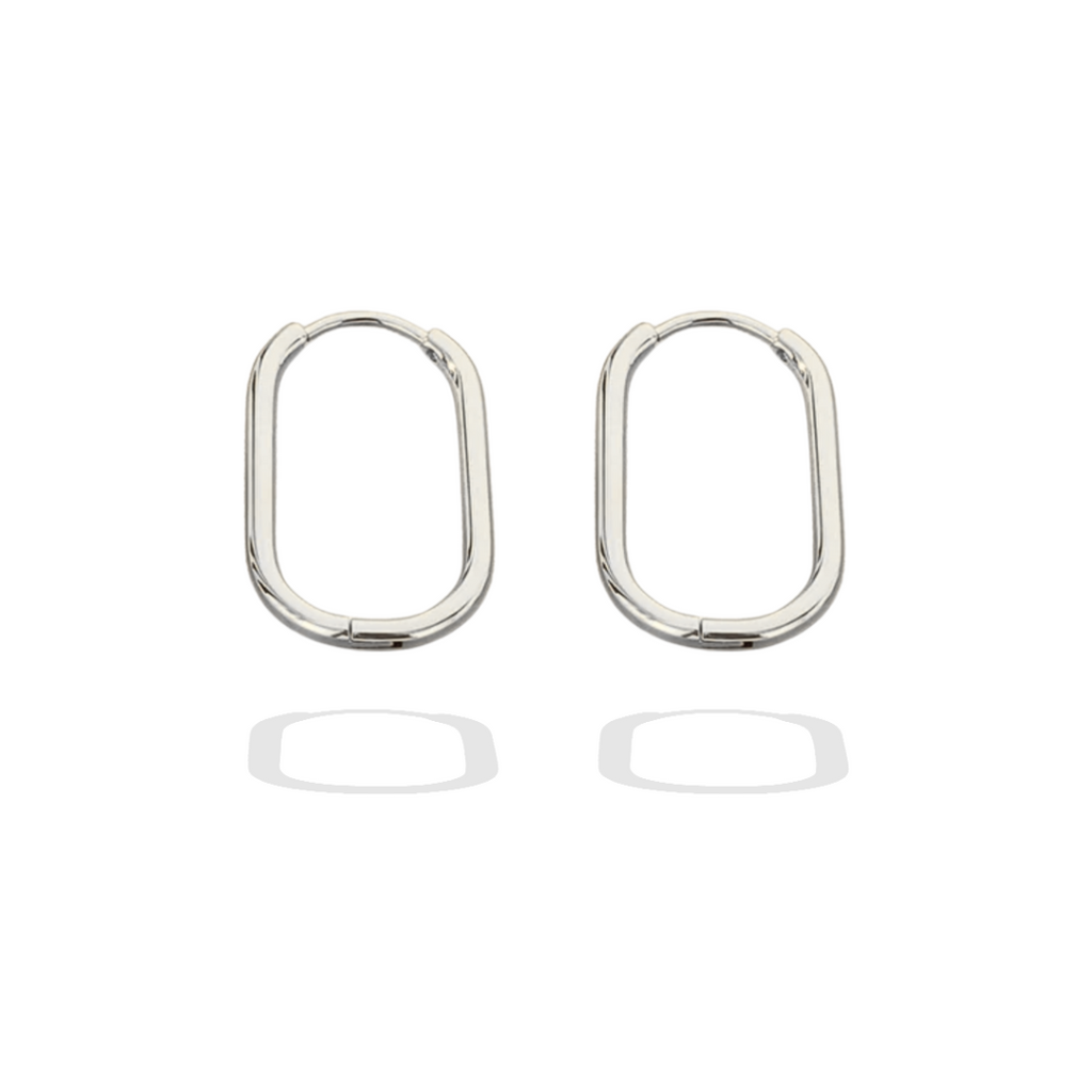 Silver Signature Everyday Hoop Earrings