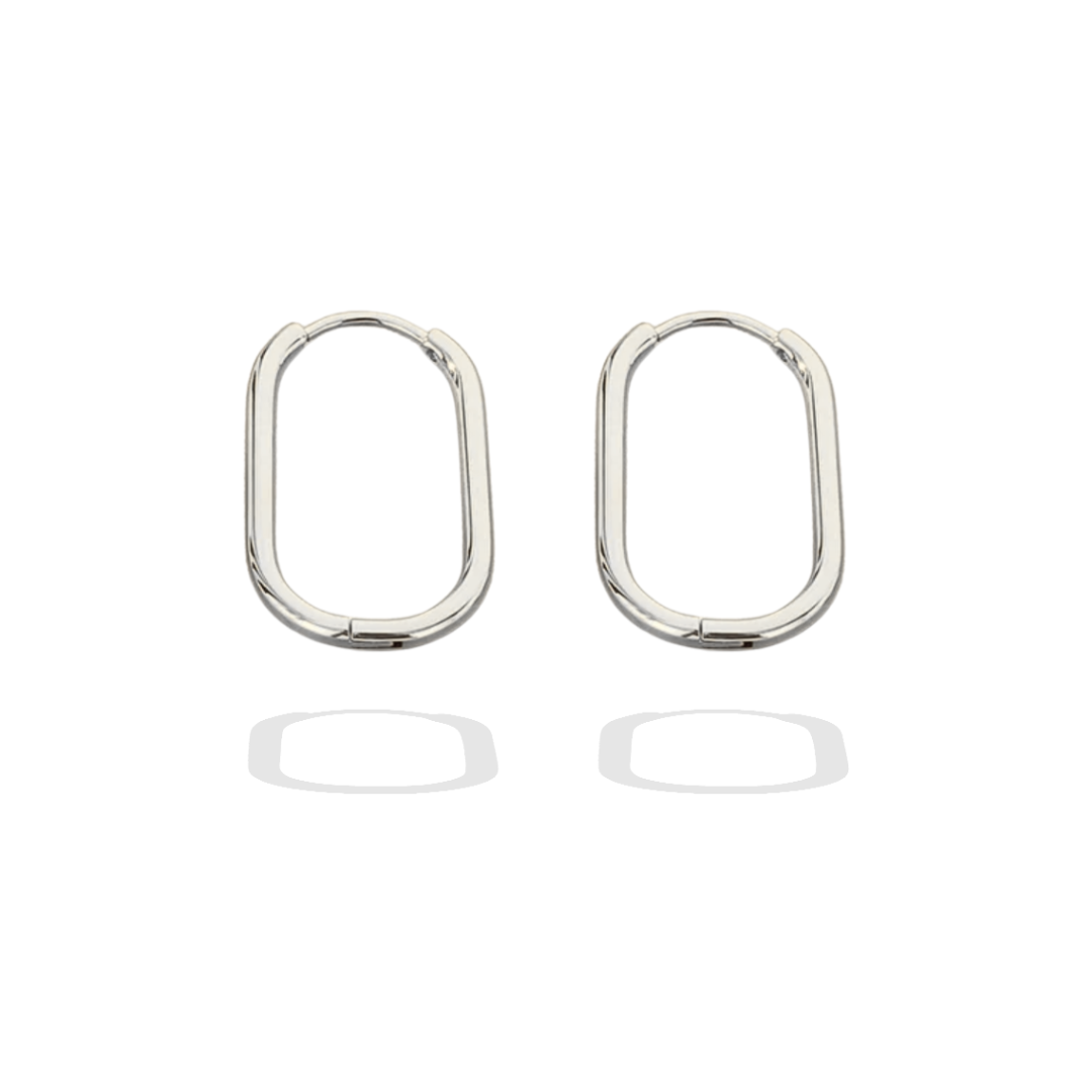 Silver Signature Everyday Hoop Earrings