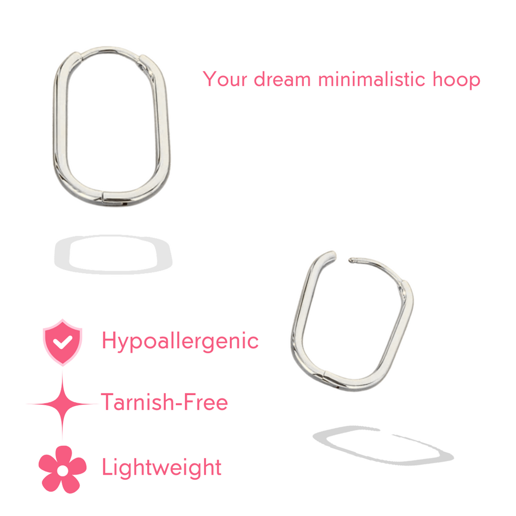 Silver Signature Everyday Hoop Earrings