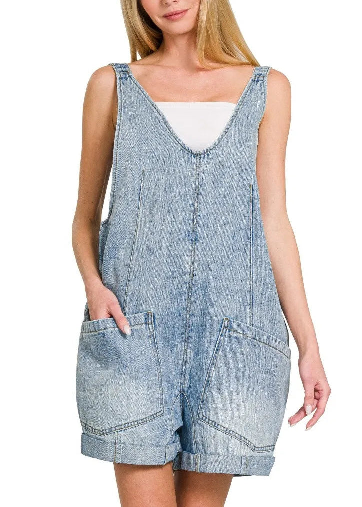 THE ROWAN DENIM OVERALL SET