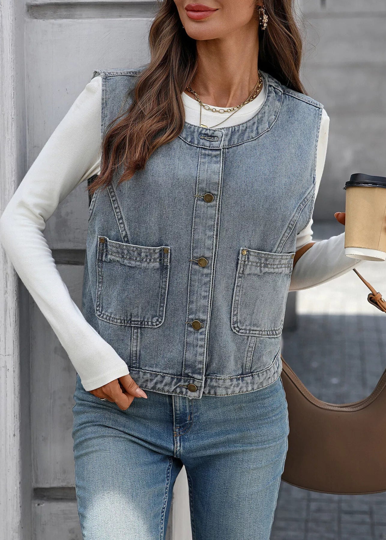 THE MEADOWLINE DENIM VEST