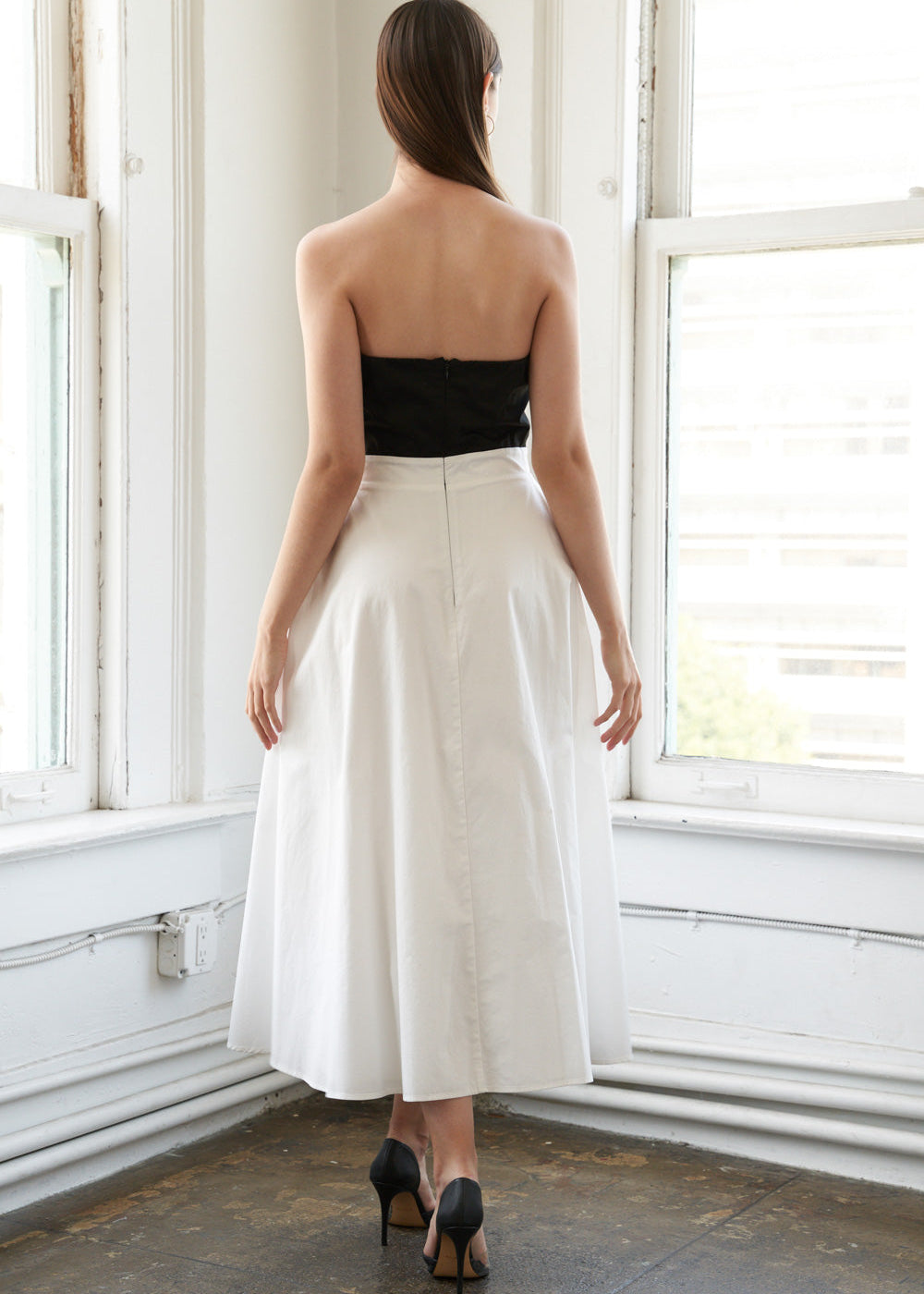 MIDNIGHT MUSE BOW MIDI DRESS Secondary image