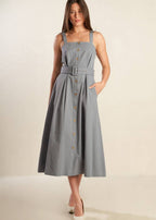 THE HAVEN BELTED MIDI DRESS