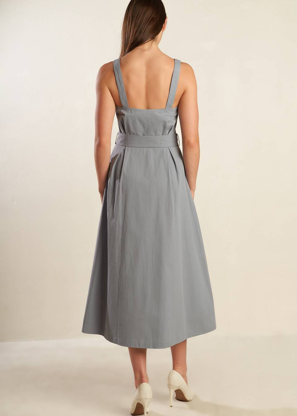 THE HAVEN BELTED MIDI DRESS