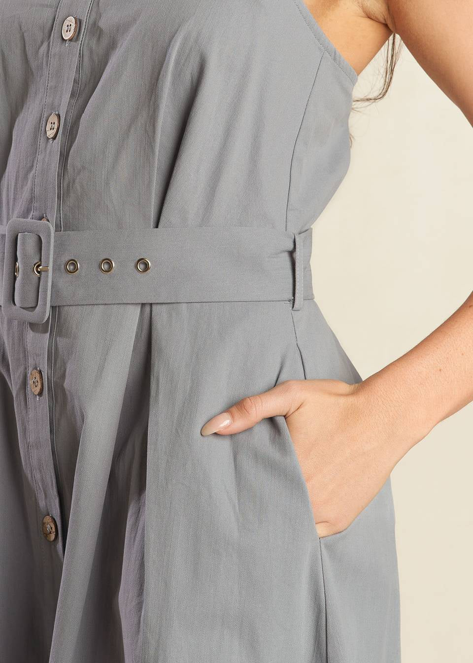 THE HAVEN BELTED MIDI DRESS