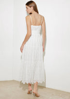 DESERT BLOOM EYELIT MIDI DRESS