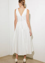 FANCIFUL ESCAPES WOVEN MIDI DRESS