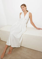 FANCIFUL ESCAPES WOVEN MIDI DRESS