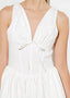 FANCIFUL ESCAPES WOVEN MIDI DRESS