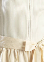 SOCIAL SEASON  OFF SHOULDER MIDI DRESS