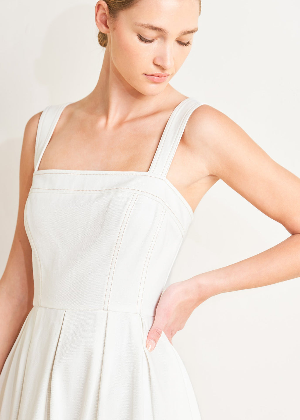THE SOFT LIGHT MIDI DRESS