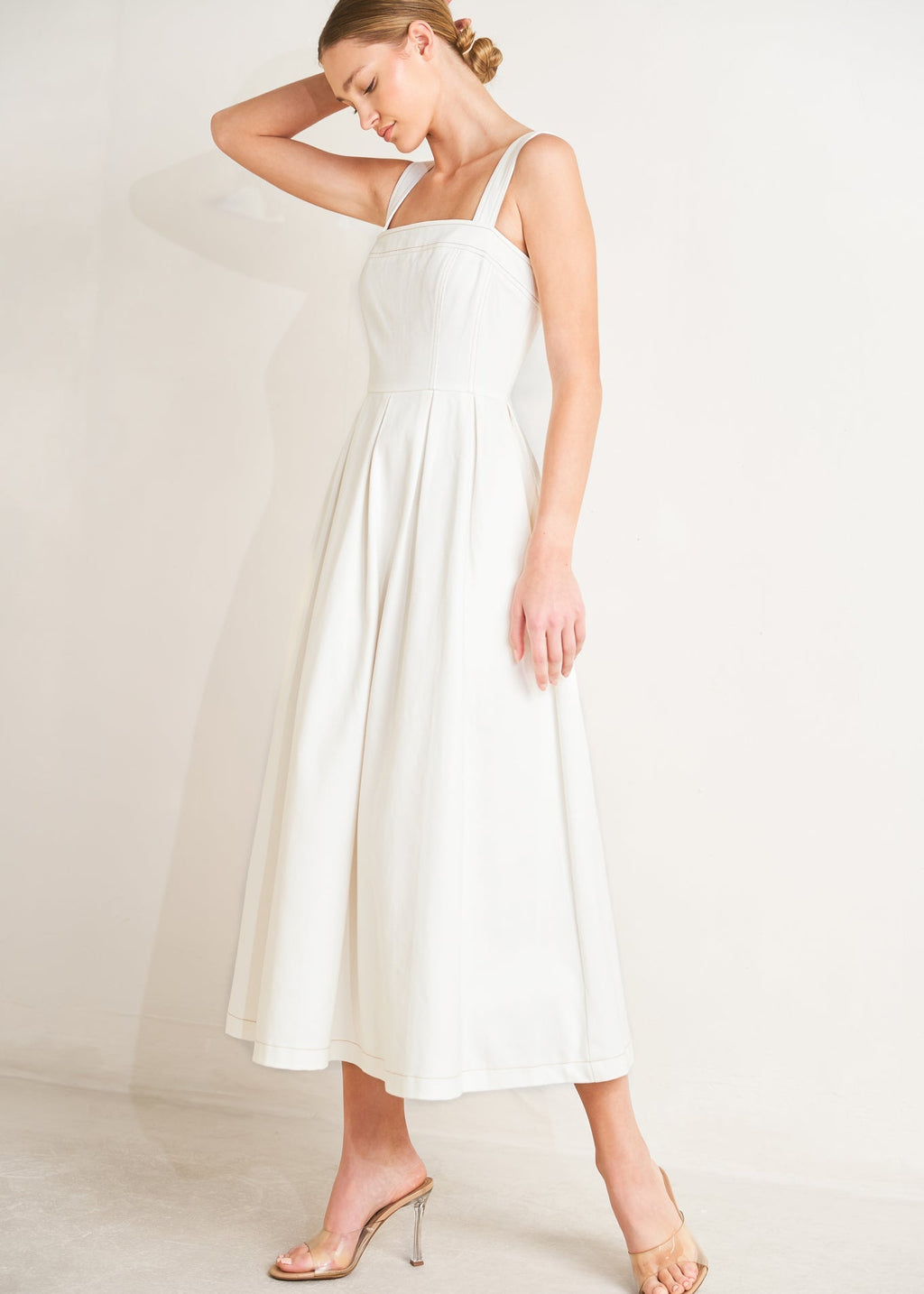 THE SOFT LIGHT MIDI DRESS