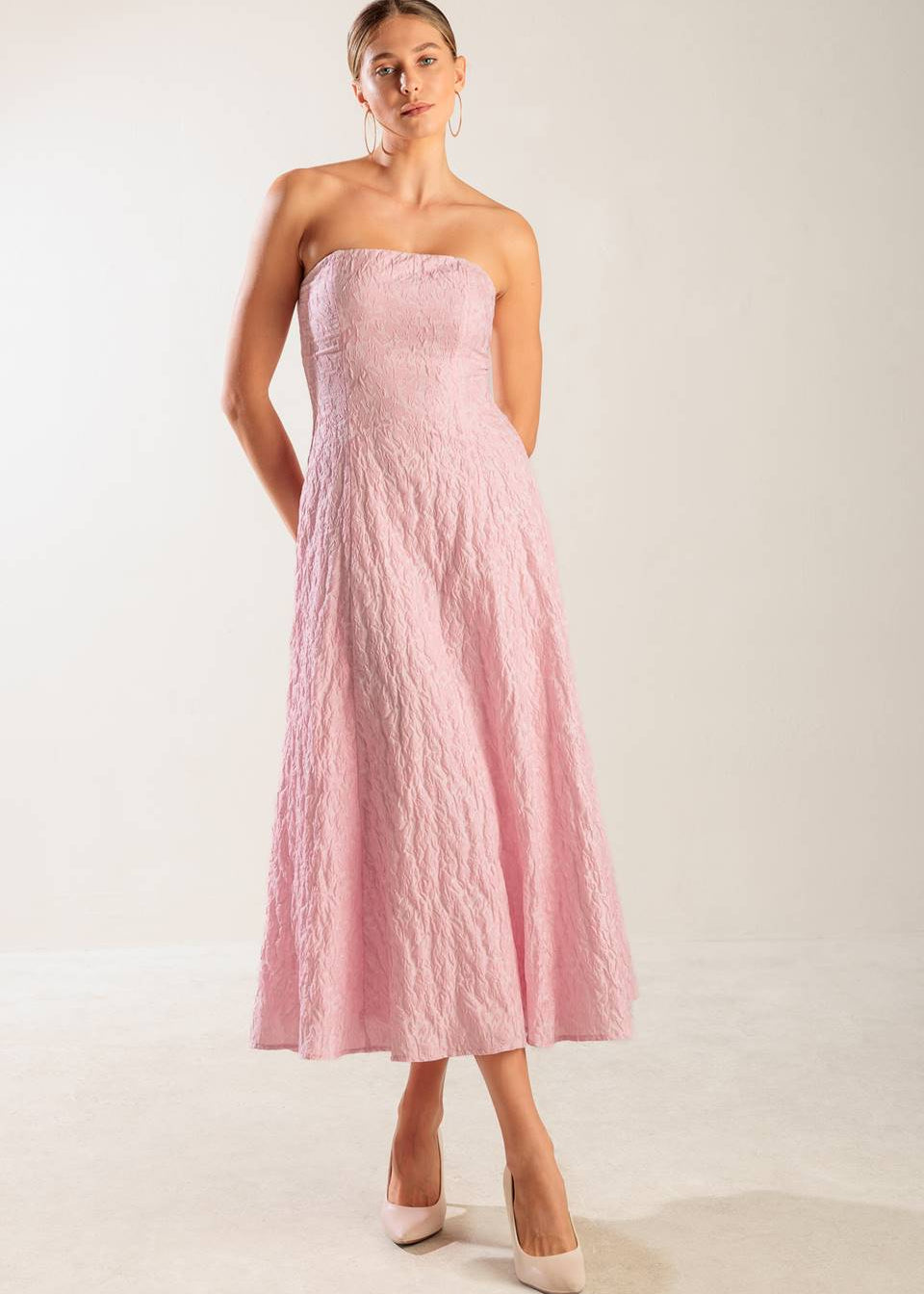 PETAL AIR MIDI DRESS