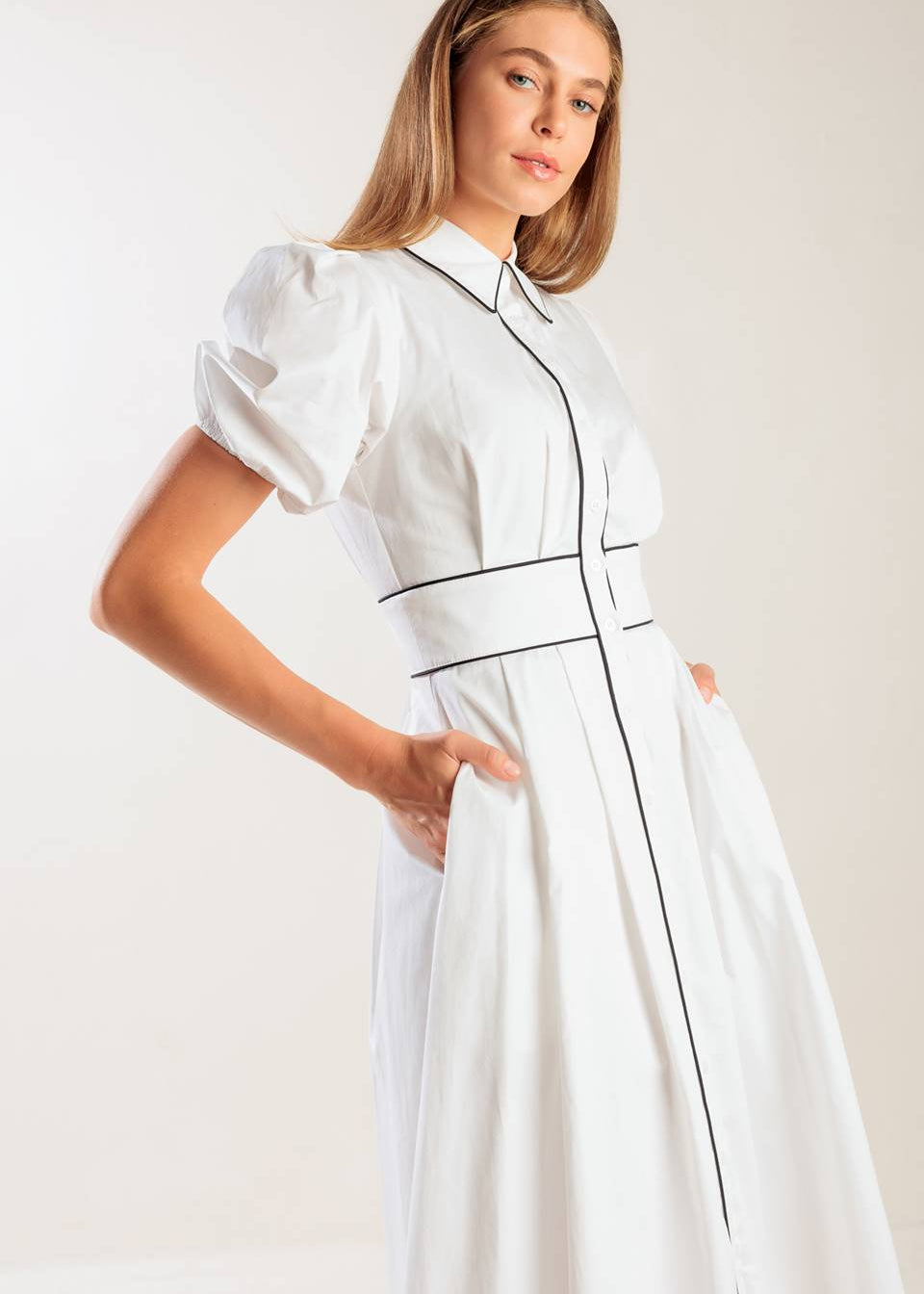 MONOCHROMA MIDI DRESS