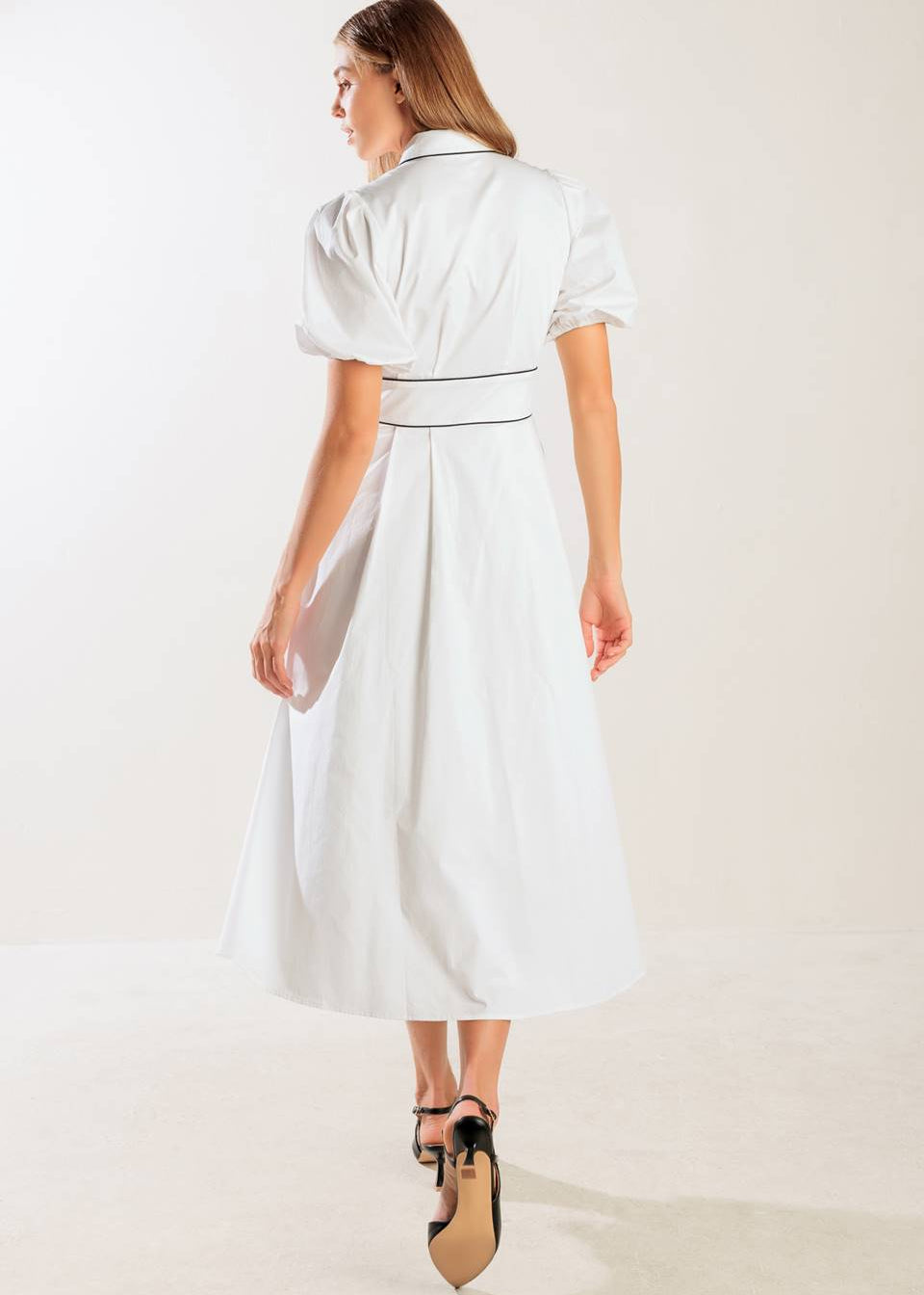 MONOCHROMA MIDI DRESS Secondary image