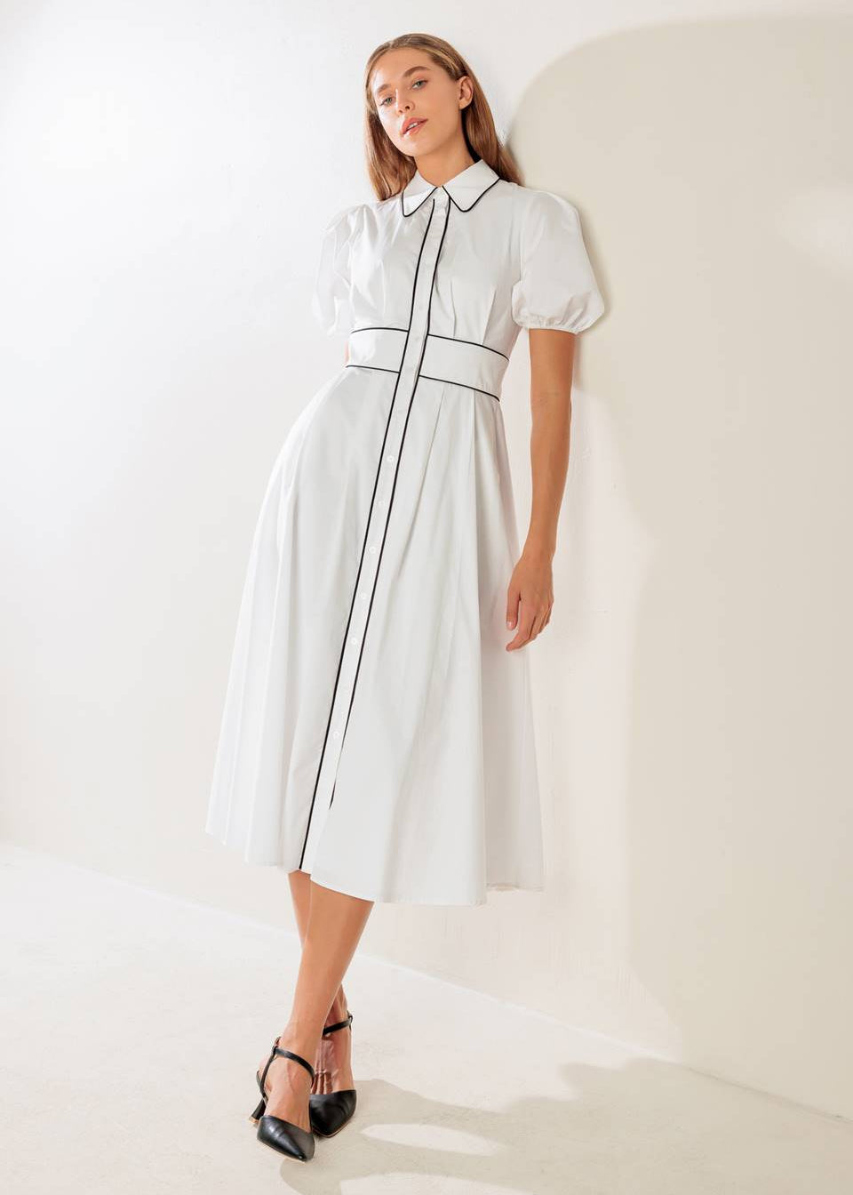 MONOCHROMA MIDI DRESS