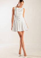 HALSTON MINI DRESS