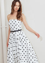 MONROE DOT MIDI DRESS