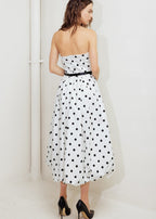 MONROE DOT MIDI DRESS