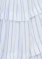SEASIDE TIERED MIDI DRESS