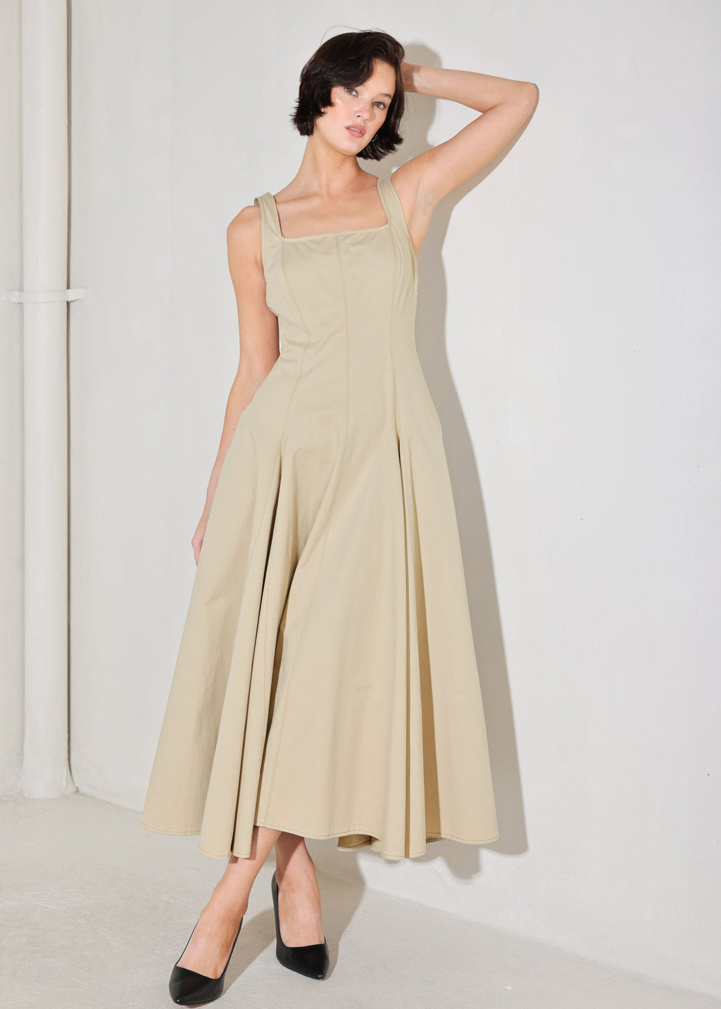 THE DUNEFORM MIDI DRESS
