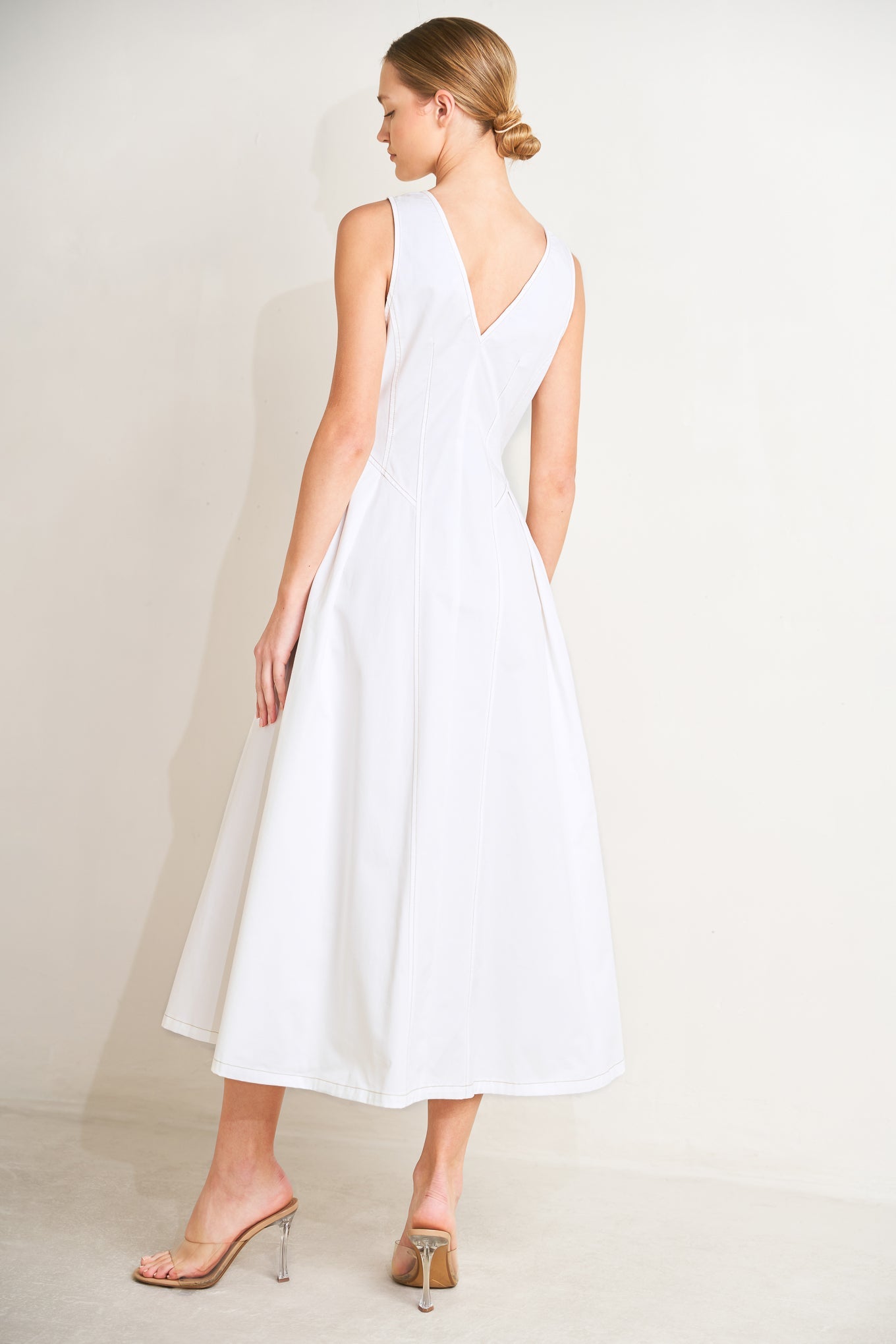 ELEGANTLY YOURS WOVEN MIDI DRESS Secondary image