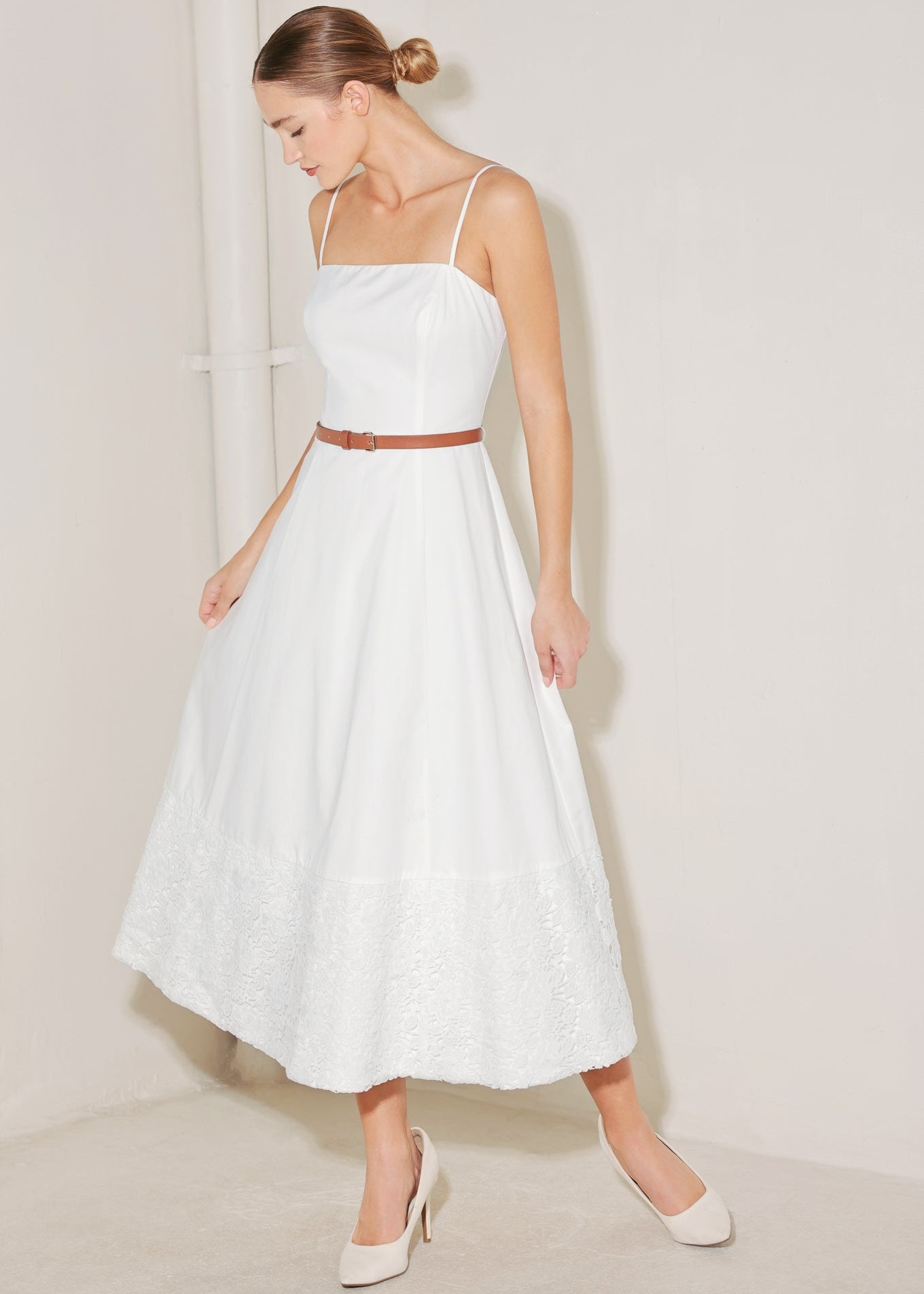 THE IVORY TETHER MIDI DRESS Main image