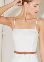 THE IVORY TETHER MIDI DRESS