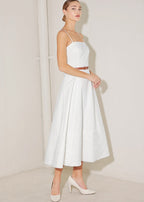 THE IVORY TETHER MIDI DRESS