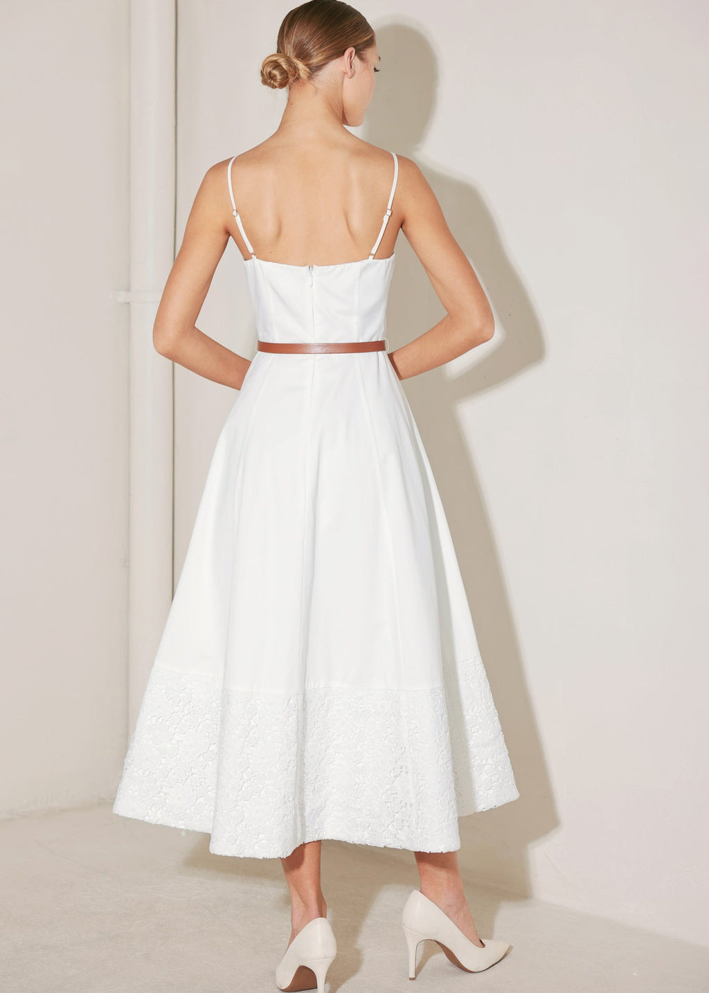 THE IVORY TETHER MIDI DRESS