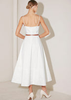 THE IVORY TETHER MIDI DRESS