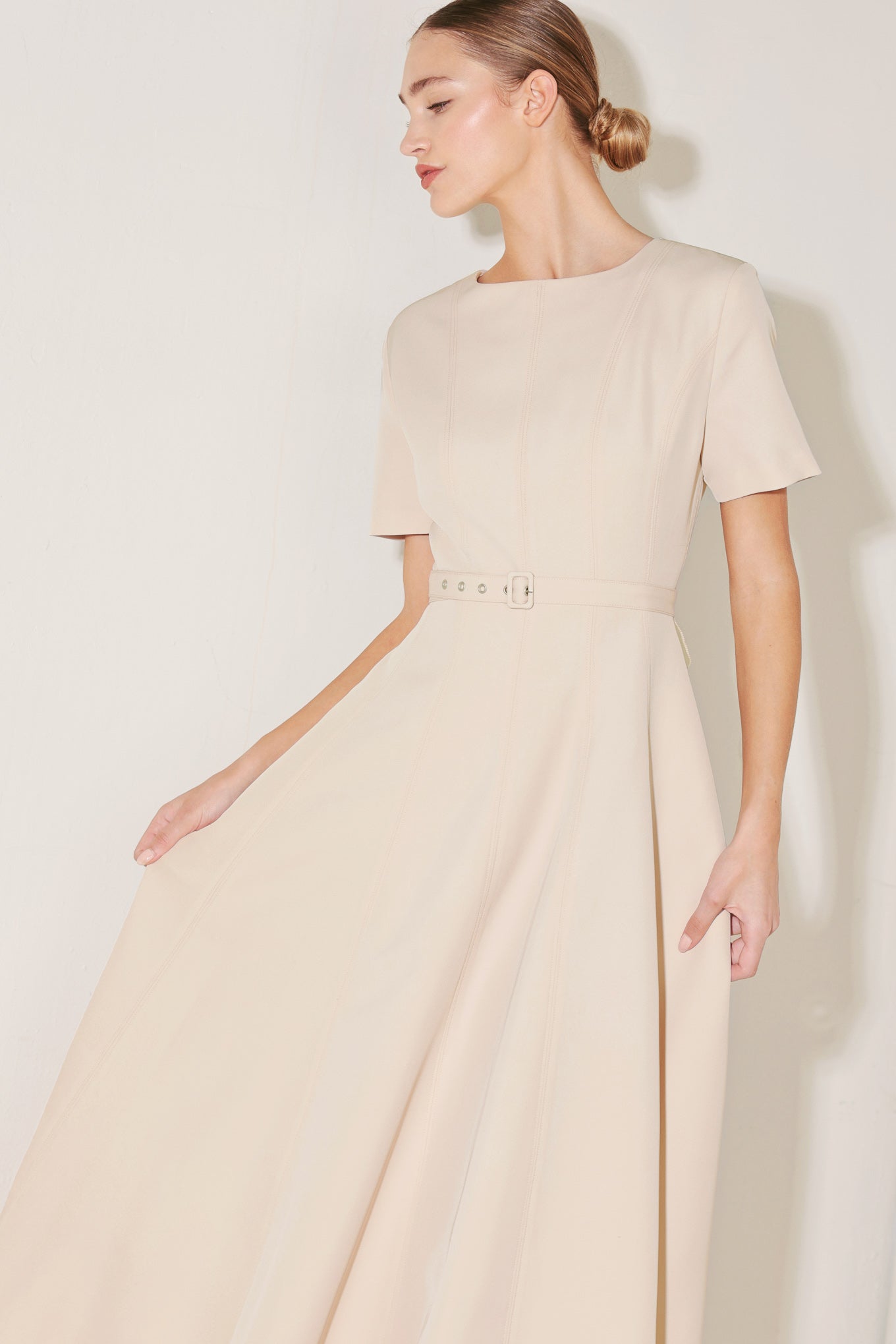 SPRING ICON WOVEN MIDI DRESS Main image