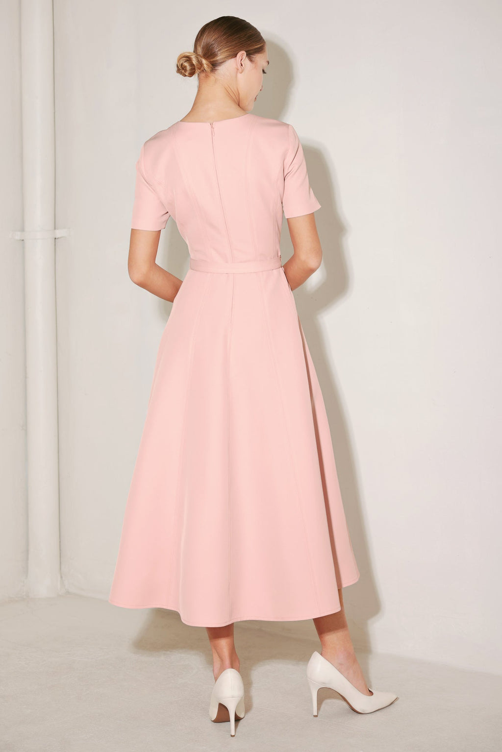 SPRING ICON WOVEN MIDI DRESS